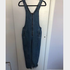 Medium Wash Jean Overalls